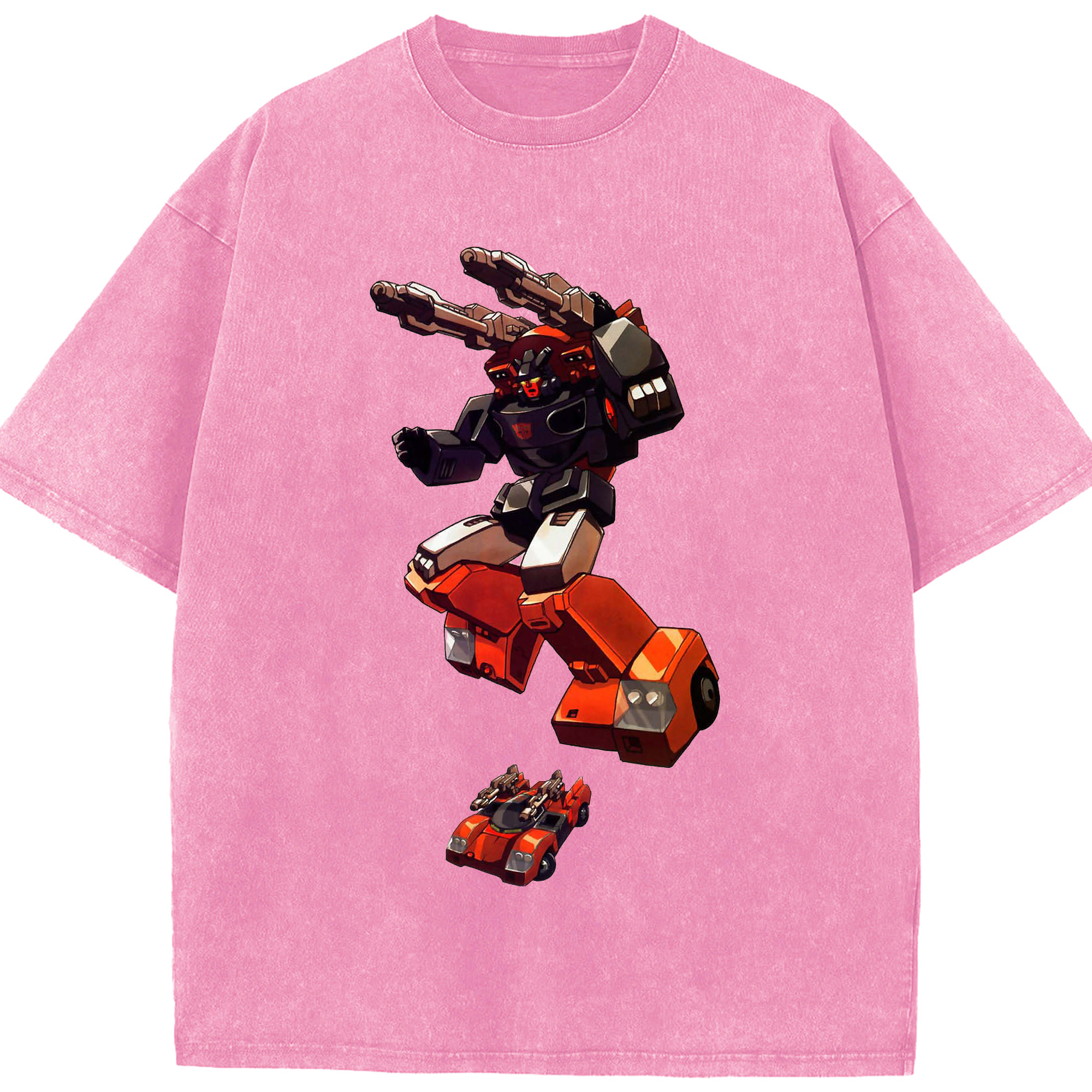 （画像用）  綿100% ヴィンテージ風 半袖Tシャツ（フロントプリント）
